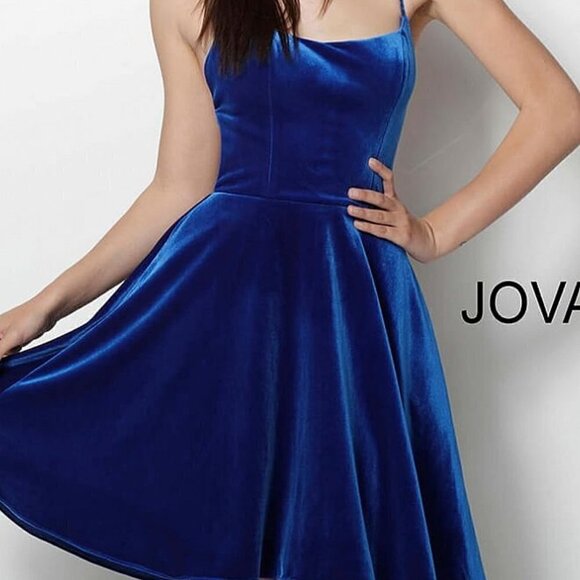 JOVANI Dress Cocktail Blue - Picture 1 of 10